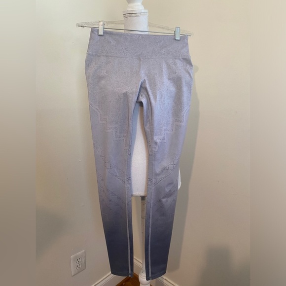 ALO YOGA HIGH Waist Air Brush Leggings In Slate Casbah Grey Size Small - Picture 4 of 6